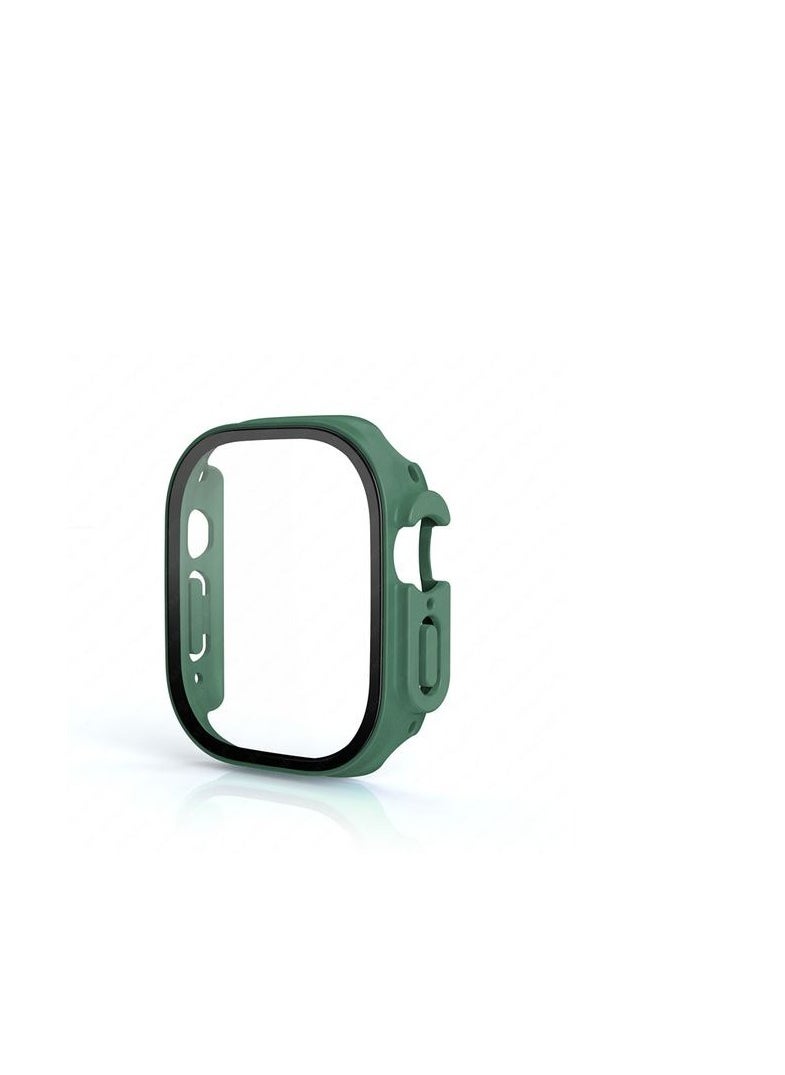 Generic Band with Case For Apple Watch Ultra/Ultra 2 49mm,Adjustable Silicone Sport Wristband Replacement, Strap With Cover Built-in Glass Screen Protector for iWatch Ultra 49 mm  - Image 2