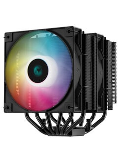 DEEPCOOL AG620 ARGB Dual-Tower 120mm CPU Cooler, 260W Cooling Power, 300-1850 RPM High Efficiency Fans, 67.88 CFM Airflow, Intel LGA2066/2011-v3/2011/AM5/AM4, Black | R-AG620-BKANMN-G-2  - Image 3