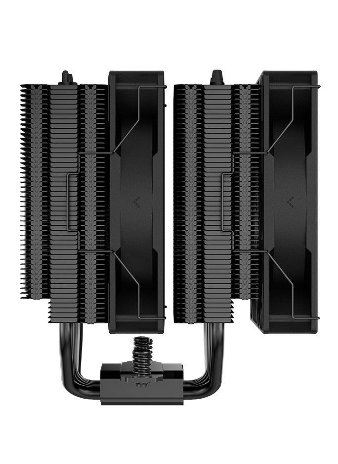 AG620 ARGB Dual-Tower 120mm CPU Cooler, 260W Cooling Power, 300-1850 RPM High Efficiency Fans, 67.88 CFM Airflow, Intel LGA2066/2011-v3/2011/AM5/AM4, Black | R-AG620-BKANMN-G-2