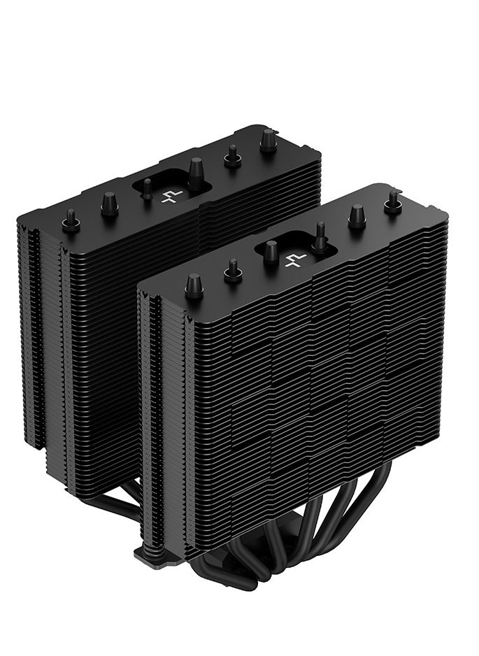 AG620 ARGB Dual-Tower 120mm CPU Cooler, 260W Cooling Power, 300-1850 RPM High Efficiency Fans, 67.88 CFM Airflow, Intel LGA2066/2011-v3/2011/AM5/AM4, Black | R-AG620-BKANMN-G-2