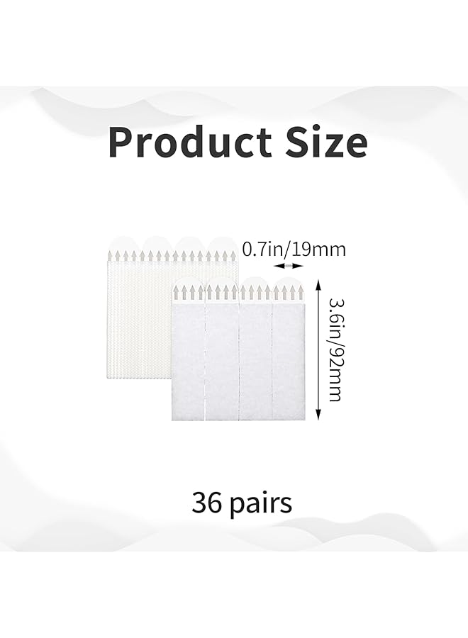 X spring Picture Hanging Strips 36 Pairs Heavy Duty Adhesive Strips For Wall Decor Damage Free Removable Command Strips For Hanging Pictures Posters Frames And Home Or Office Decorations - Image 2
