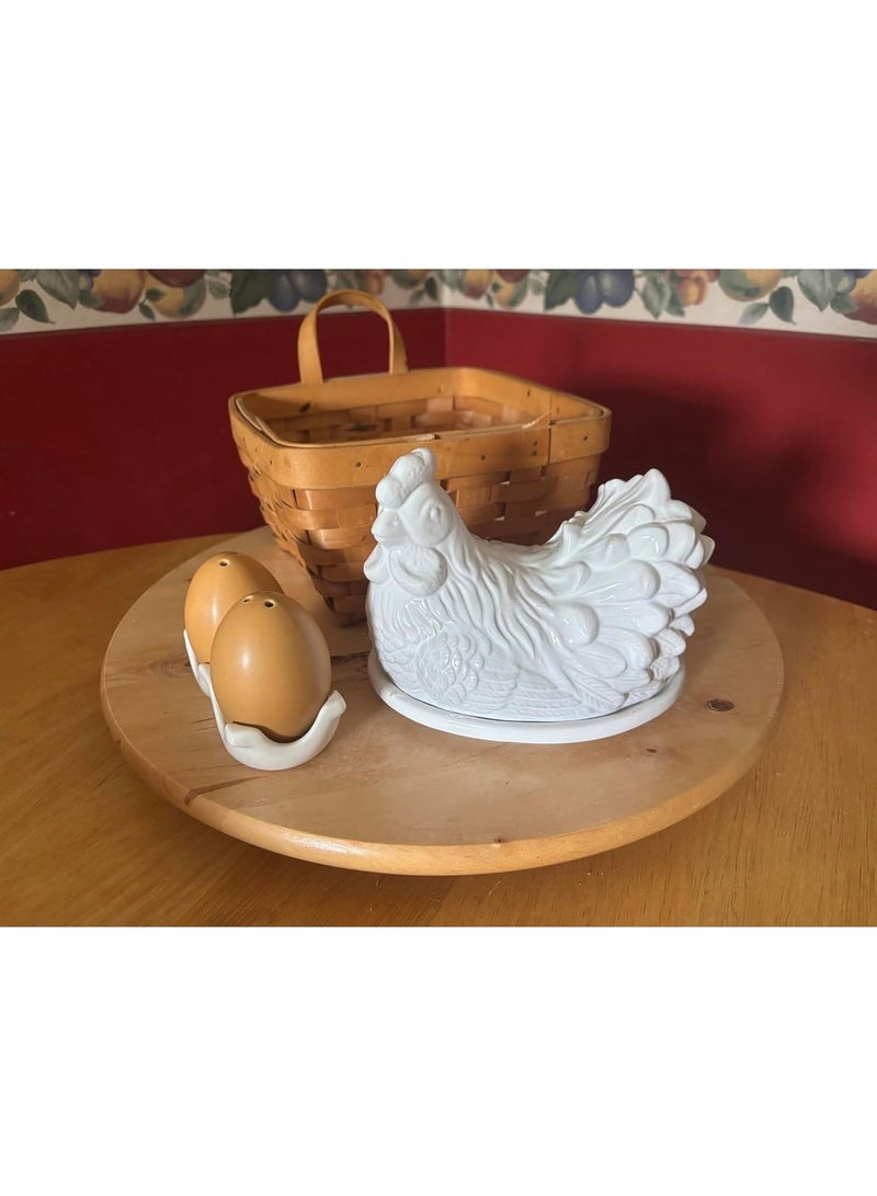 Hugifts Salt and Pepper Shakers,Novelty Egg Shaped Ceramic Set,Combined Kitchen Decor and Table Setting - Image 3