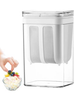 CLICKSY CLICKSY Yogurt Filter Strainer1100 ML Greek Yogurt Strainer with a Fine Mesh BPAFree Curd Maker with Hung Curd Maker for Home Perfect Also for Homemade Cheese More  - Image 1