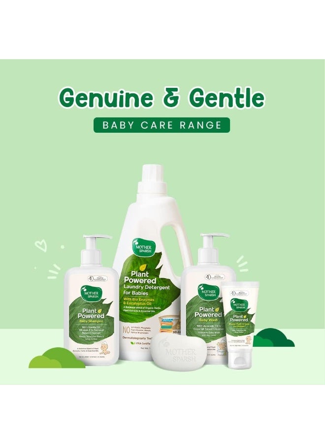 موذر سبارش غسول طبيعي للأطفال معزز بالنباتات من ماذر سبارش، 200 مل + كريم وجه طبيعي للأطفال معزز بالنباتات، 50 جم - Image 5