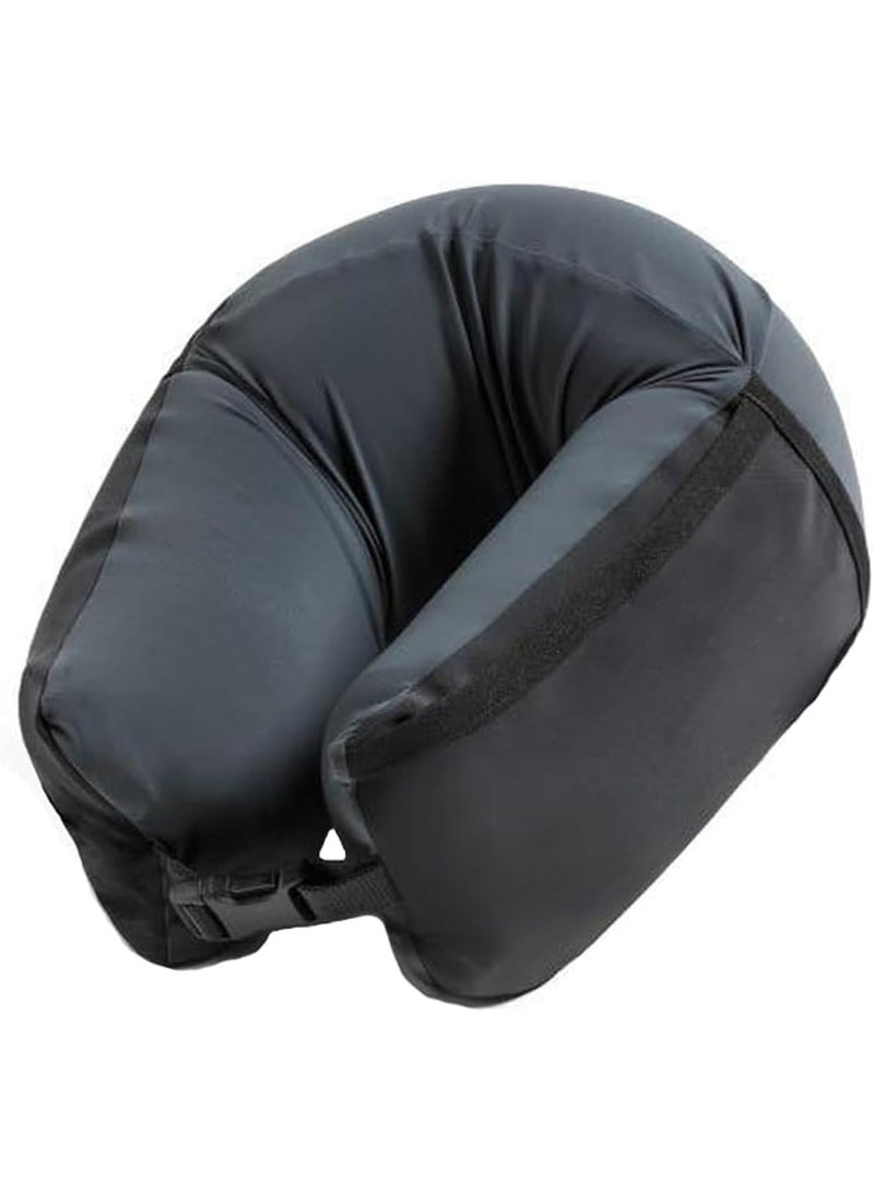 SOLARAE Neck Pillow, for Sleeping Airplane, Neck Pillow for Travel Accessories, Turtle Travel Pillow, Airplane Travel Kit, Memory Foam Neck Pillow, for Sleeping, Neck Pillow for Traveling, Black - Image 1