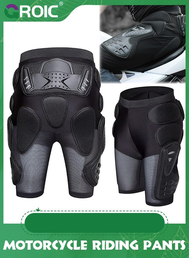 GROIC Motorcycle Protective Armor Shorts,Motorcycle Riding Armor Pant Motocross Motorbike Racing Hip Leg Protection,Motorcycle Anti-impact Shorts  - Image 1