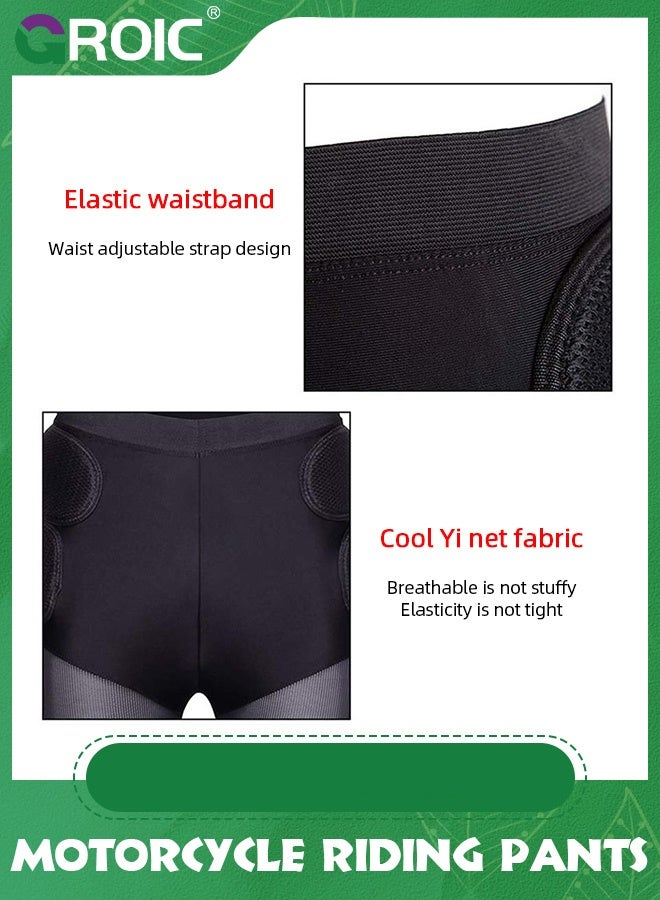 GROIC Motorcycle Protective Armor Shorts,Motorcycle Riding Armor Pant Motocross Motorbike Racing Hip Leg Protection,Motorcycle Anti-impact Shorts  - Image 5
