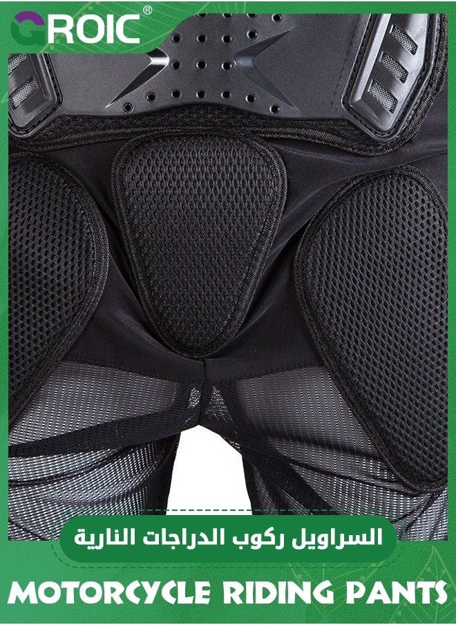 GROIC - Motorcycle Protective Armor Shorts,Motorcycle Riding Armor Pant Motocross Motorbike Racing Hip Leg Protection,Motorcycle Anti-impact Shorts - Image 1