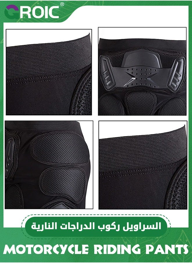 GROIC - Motorcycle Protective Armor Shorts,Motorcycle Riding Armor Pant Motocross Motorbike Racing Hip Leg Protection,Motorcycle Anti-impact Shorts - Image 1