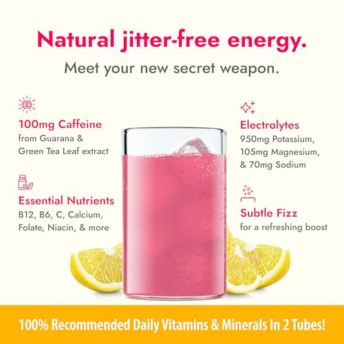 Zipfizz Daily Energy Drink Powder, Pink Lemonade, 20 Pack | 3-in-1 Sustained Energy, Rapid Hydration, and Essential Vitamins | Sugar-Free | Electrolyte Powder | Contains Vitamin B-12 & Antioxidants - Image 3