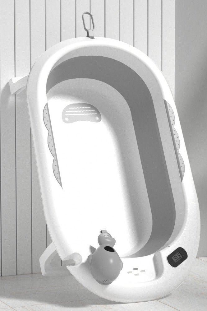 لحظة مرح حوض استحمام للاطفال قابل للطي مع مقياس حرارة - Image 1