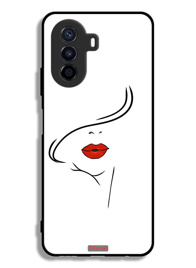 Tolwak Huawei nova Y70 Protective Case Cover Girl Face Art - Image 2