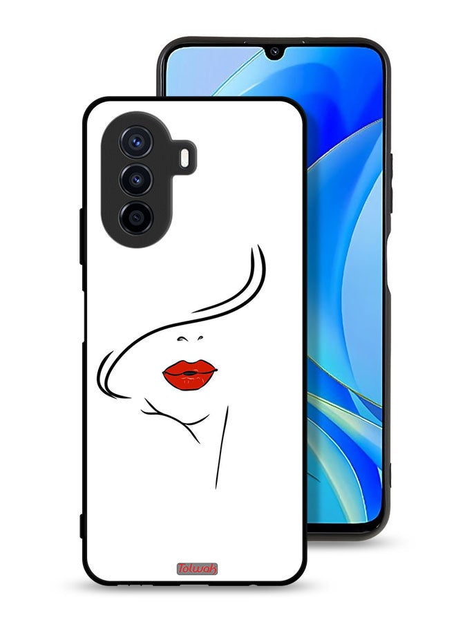 Tolwak Huawei nova Y70 Protective Case Cover Girl Face Art - Image 1