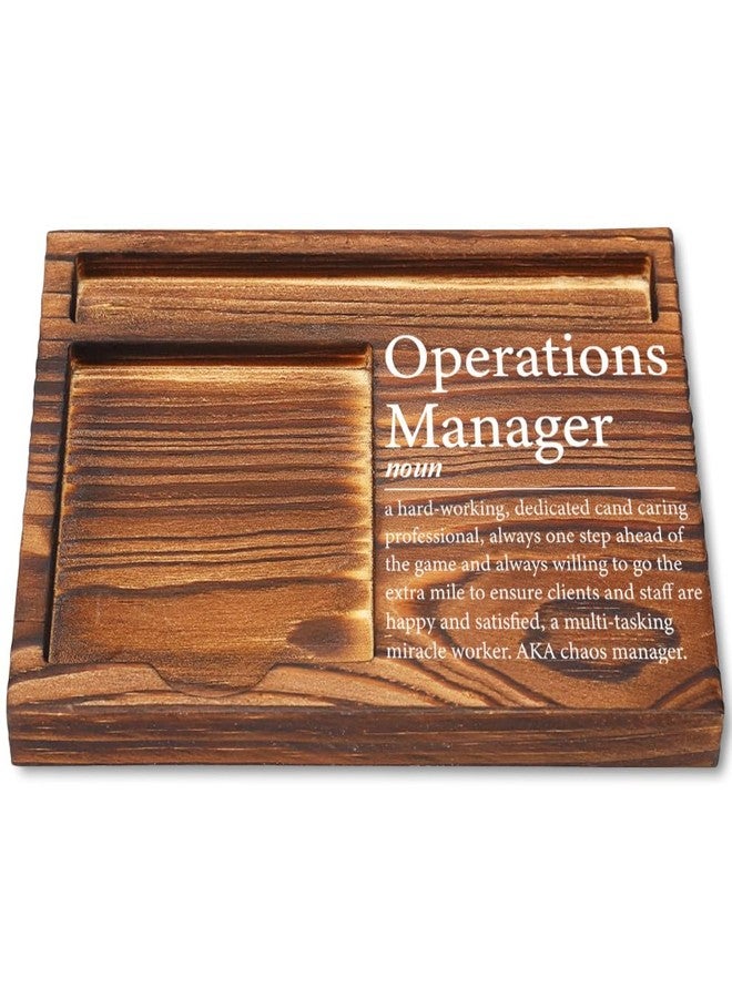 CWGOTC Operations Manager Gifts, Wooden Sticky Note Pad Holder, Appreciation Gift for Office Manager, Retirement, Promotion, Birthday, Christmas, Funny Desk Organizer Décor YCB52 - Image 1