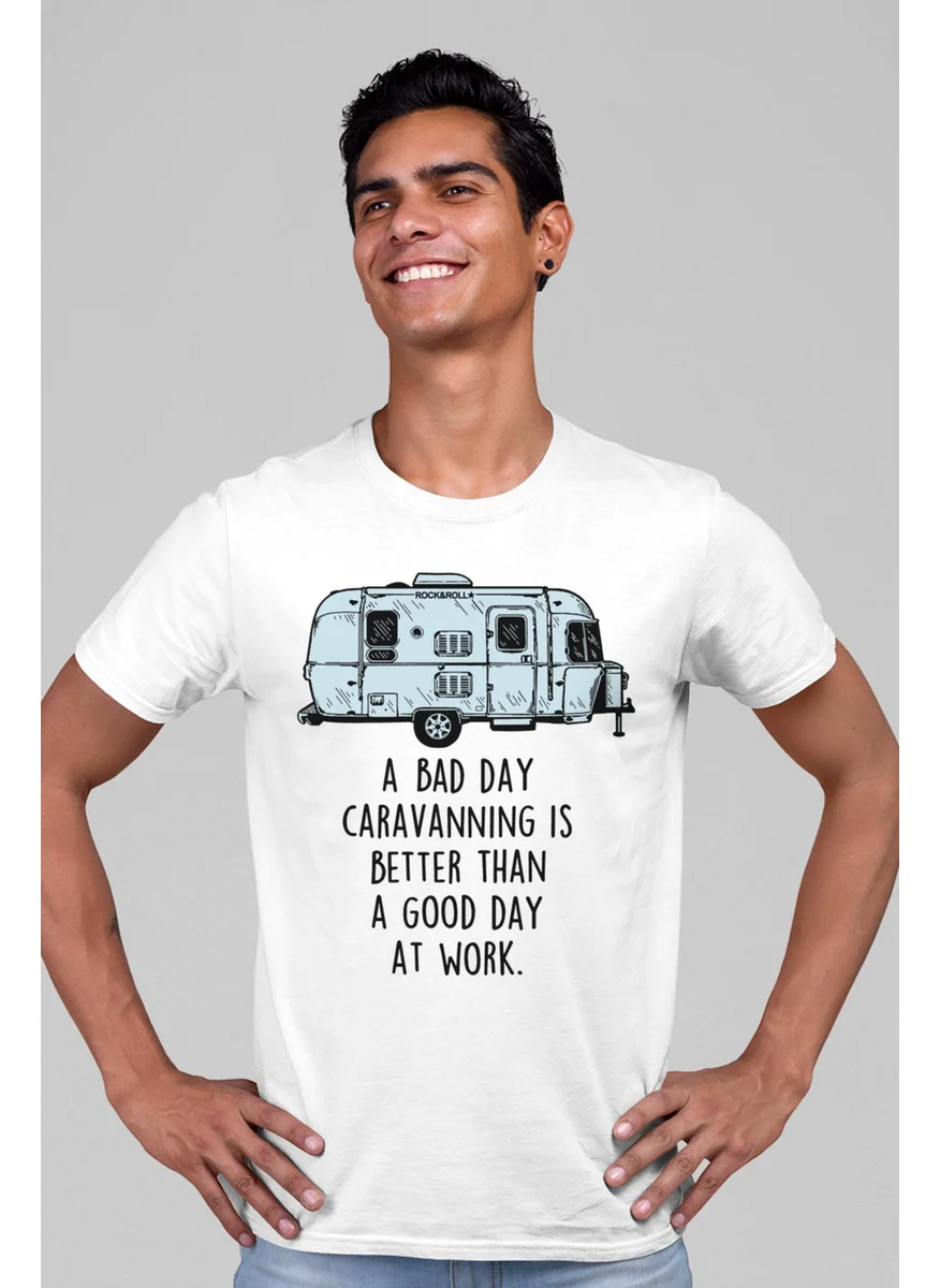 Rock&Roll Caravan Life White Short Sleeve Men's T-Shirt