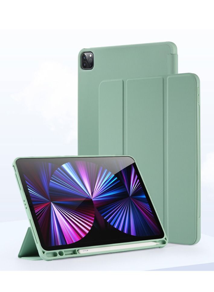 Loquat Green Soft Case Bottom Protective With Pen Slot For iPad