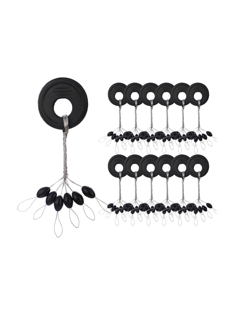 SYOSI Bobber Stops Rubber Bobber Stoppers for Fishing Line, 600pcs Weight Stoppers Fishing  - Image 1