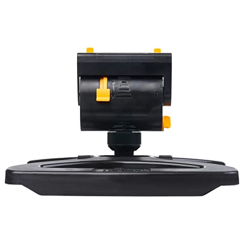 Melnor 65131AMZ MiniMax Turbo Oscillator Sprinkler, 4000 sq. ft., 4-Way Adjustable, Quick Connect Bundle, Black, Yellow - Image 4