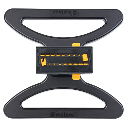 Melnor 65131AMZ MiniMax Turbo Oscillator Sprinkler, 4000 sq. ft., 4-Way Adjustable, Quick Connect Bundle, Black, Yellow - Image 5