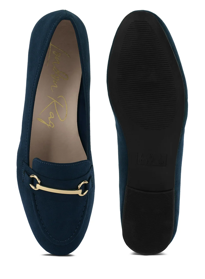 London Rag Formal Bit Loafers in Navy