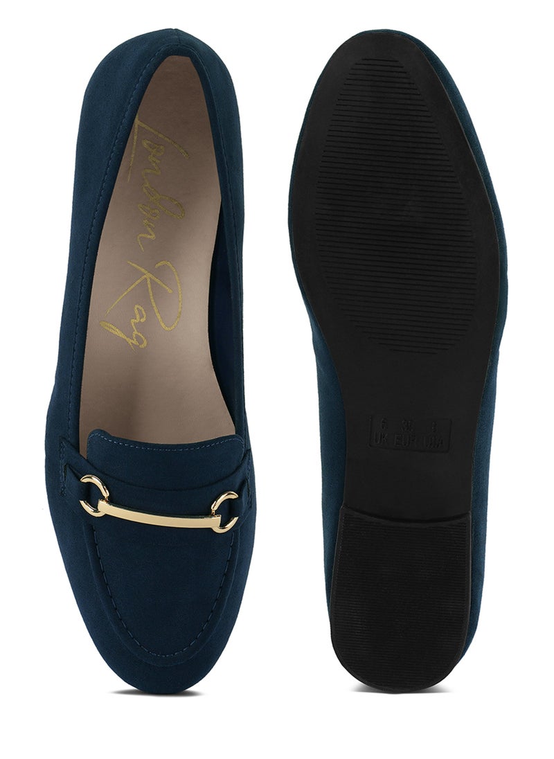 London Rag Formal Bit Loafers in Navy  - Image 4
