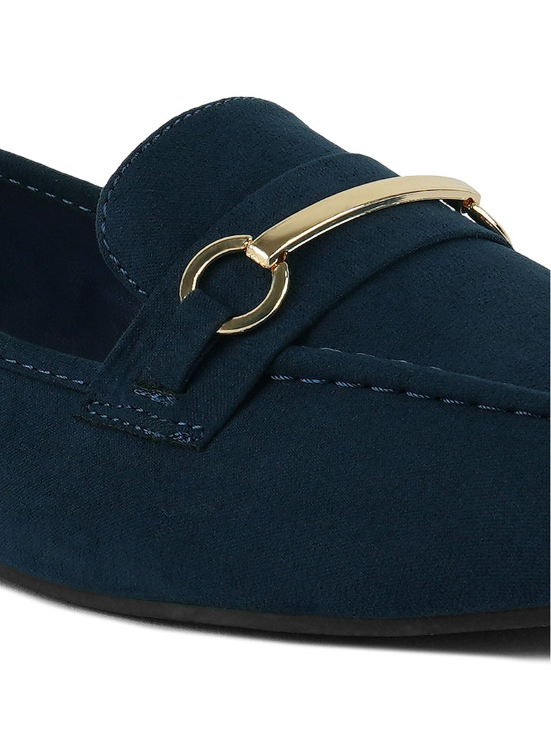 London Rag Formal Bit Loafers in Navy  - Image 5