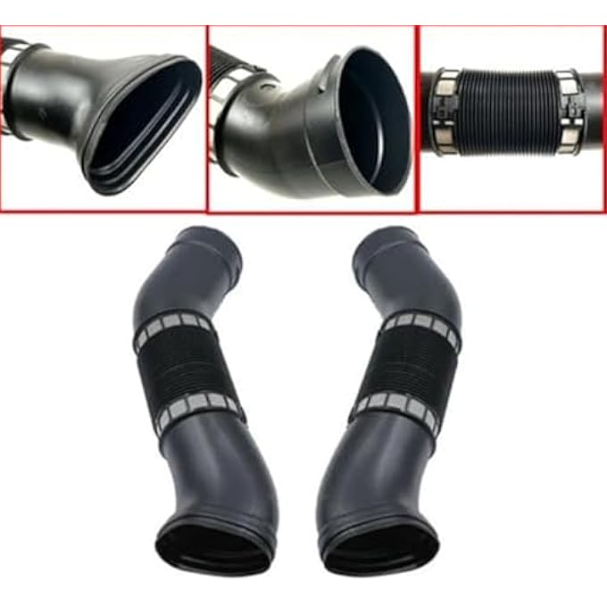 MKVAXR Air Intake Car Air Intake Duct Hose, for, W220 S280 S320 S350 1999-2005 Air Intake Pipe Car engine air intake hose(BLACK Right) - Image 3