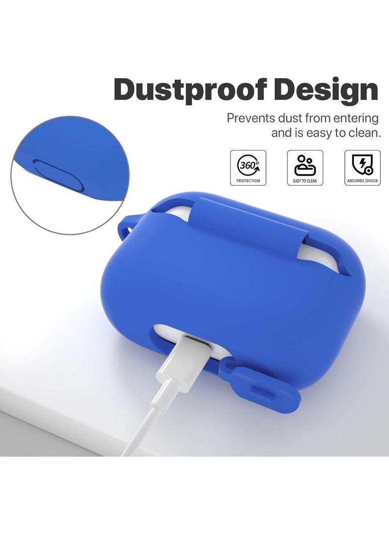 wexon Protective Shockproof Silicone Case Cover for Apple AirPods pro (1/2 Generation)  Blue  - Image 3