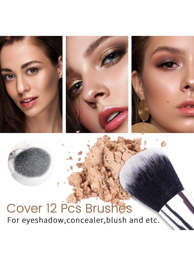 MSQ Make Up Brushes Set 29Pcs Msq Professional Cosmetics Brushes With Adjustable Belt Makeup Bag Foundation Powder Brush Eye Shadows Brushes Concealer Blending Brushes For Womengirlsartistsholiday Gift  - Image 5