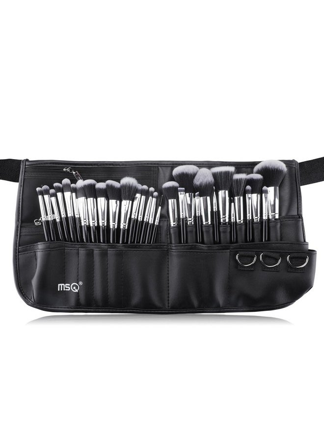 MSQ Make Up Brushes Set 29Pcs Msq Professional Cosmetics Brushes With Adjustable Belt Makeup Bag Foundation Powder Brush Eye Shadows Brushes Concealer Blending Brushes For Womengirlsartistsholiday Gift  - Image 1