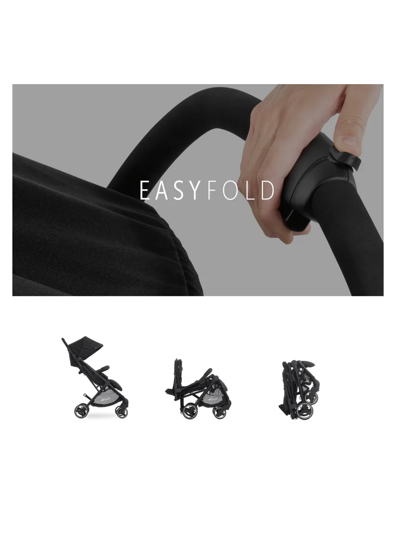 hauck Swift X Duo Twin Pushchair, Blackside By Side Double (Only 75Cm Wide), Compact And One Hand Folding With Raincover
