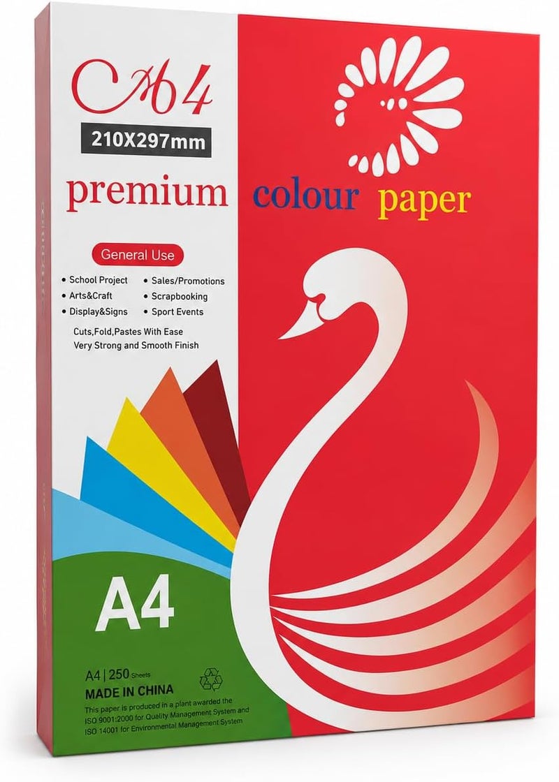 Hasanat Essentials A4 Premium Colour Paper - 100 Sheets for Craft and Printing - Image 1