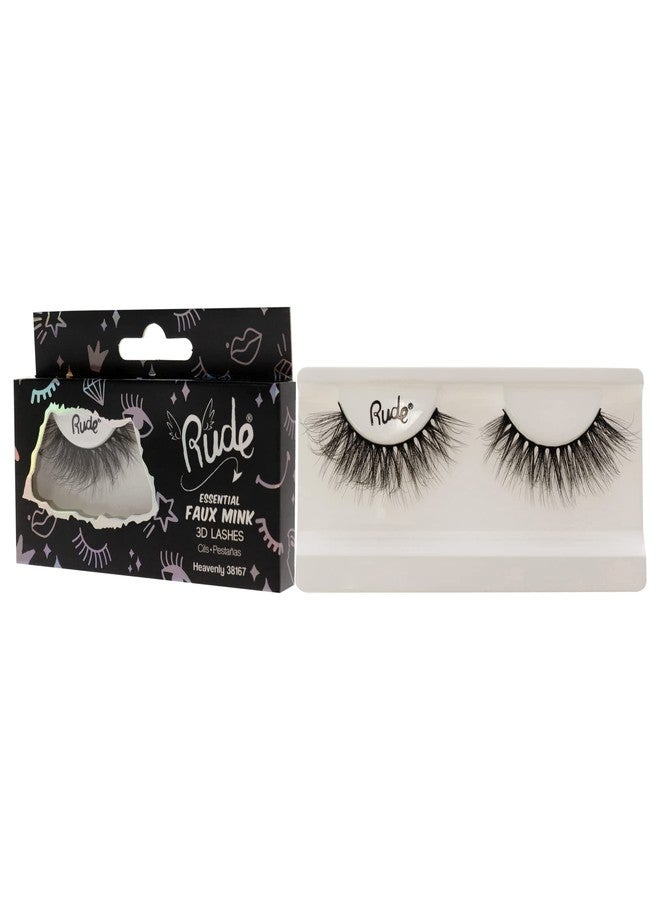 Rude Cosmetics Essential Faux Mink 3D Lashes - Heavenly Pair Women 1 Pc - Image 4