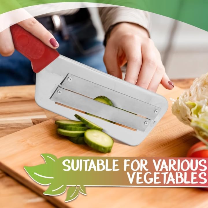 Marmix Stainless Steel Shredder, Slicer & Grater for Fruits & Veggies - Stainless Shredder Knife & Fruit Chopper - Image 5