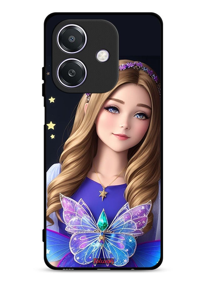 Tolwak Oppo A3 5G Protective Case Cover Cute Butterfly Girl - Image 1