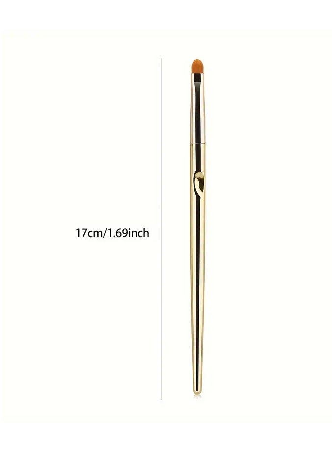 Goolsky 1Pc Portable Lip & Concealer Brush - Precision Makeup Tool for Detailed Application, Battery-Free - Image 4