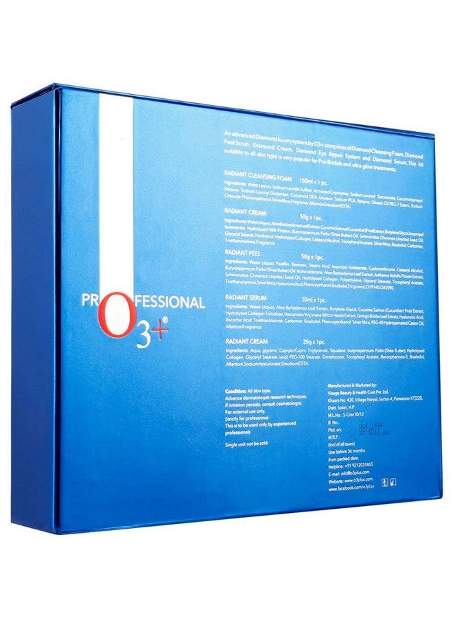 O3+ Diamond Luxury System Facial Kit For Bridal Makeup And Ultra Glow Treatments - Perfect For All Skin Type To Increase Shine And Glow On Face - Image 2