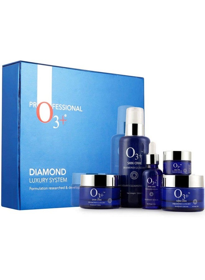 O3+ Diamond Luxury System Facial Kit For Bridal Makeup And Ultra Glow Treatments - Perfect For All Skin Type To Increase Shine And Glow On Face - Image 1