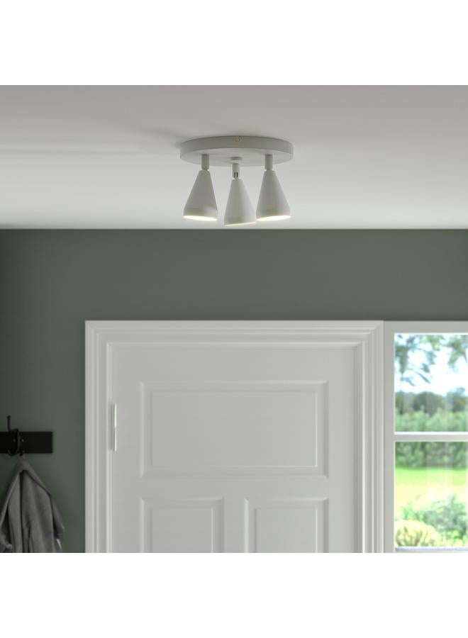 Zaboon Ceiling Spotlight With 3 Spots, White - Image 4