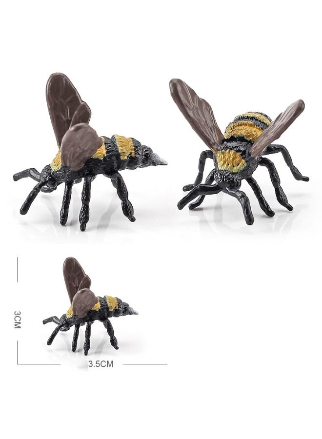 12 Pcs Insect Animal Model, Insect Animal Figures for Kids Toddlers Decorations Educational, Bee Beetle Mantis Spider Ladybug Butterfly Scorpion Dragonfly Plastic Model