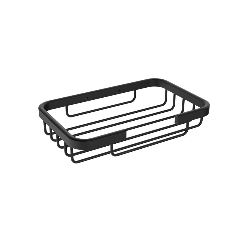 RN 304 Grade Stainless Steel Soap Holder for Bathroom Wall Mount | Bathroom Fixing Accessories Set (Black)_8126B