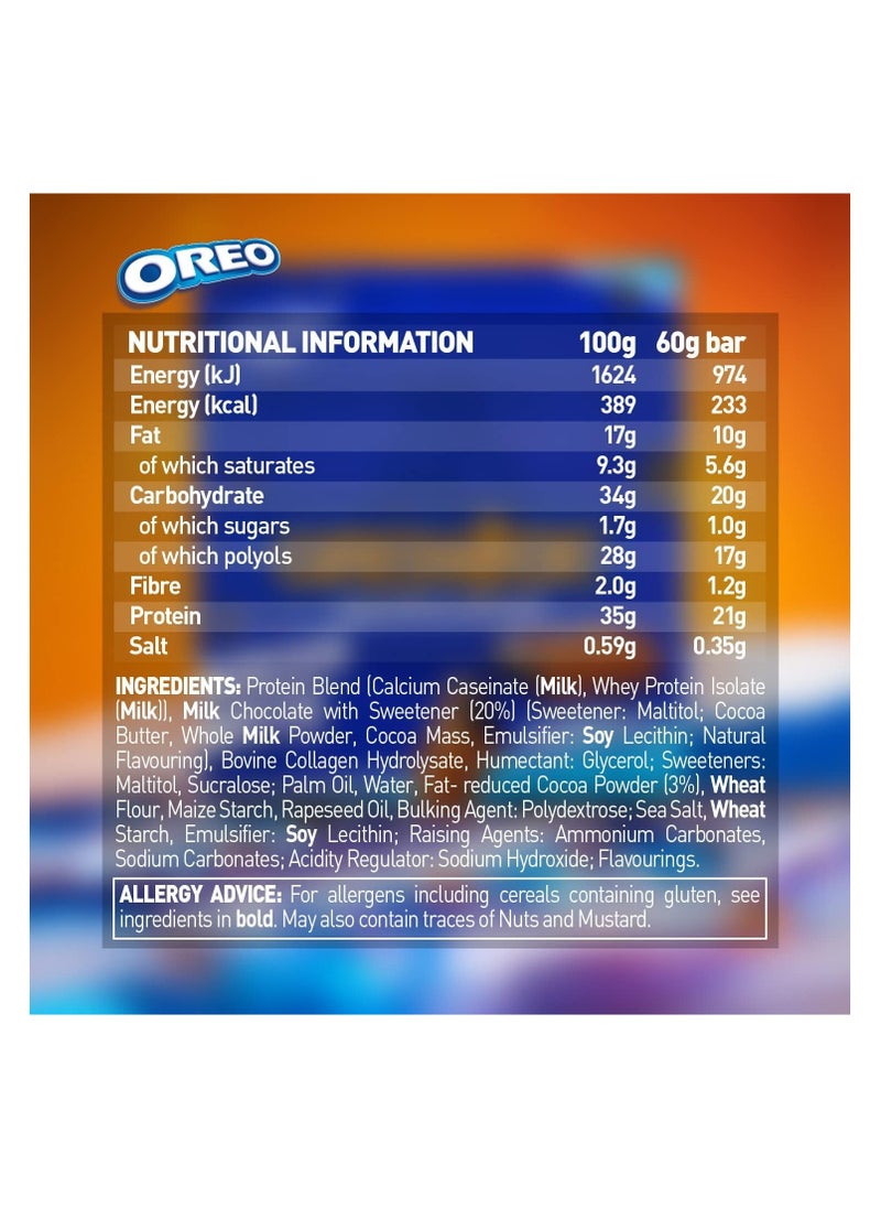 High Protein Low Sugar Bar OREO 60g Pack of 12