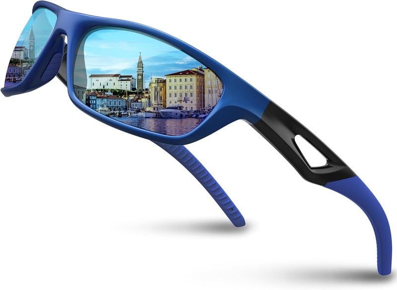 RIVBOS Polarized Sports Sunglasses Driving Glasses Shades for Men Women for Cycling Baseball 842 - Image 1