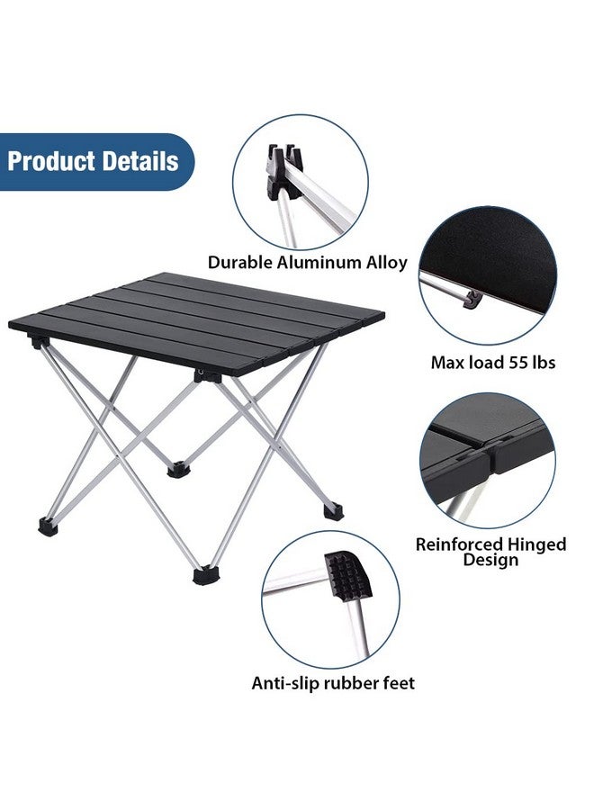 Proberos طاولة تخييم بروبيروس® قابلة للطي مع حقيبة محمولة، طاولة جانبية قابلة للطي خفيفة الوزن، طاولة نزهة من الألمنيوم رائعة للتخييم، النزهات، حقائب الظهر، الشاطئ، الحفلات، القوارب (صغيرة) - Image 2