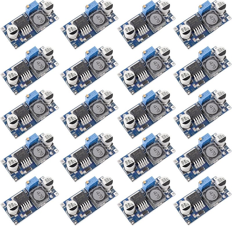 SELOKY 20 Pack LM2596 DC-DC Buck Converter Step Down Variable Volt Regulator Input 3.0-40V Output 1.5-35V Adjustable Voltage Regulator Electronic Voltage Stabilizer Power Supply Module - Image 1
