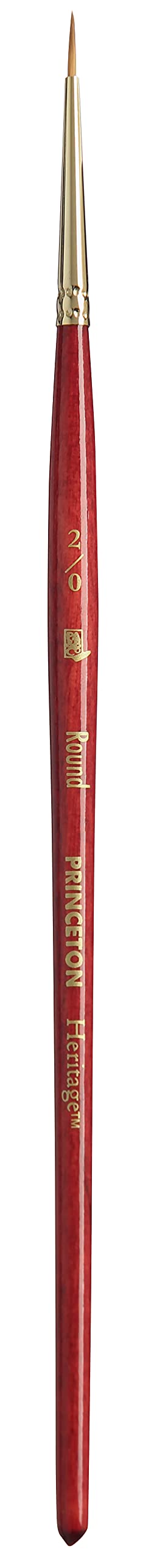 Princeton Heritage Paintbrush, Size 2/0 inch, Scarlet - Image 1