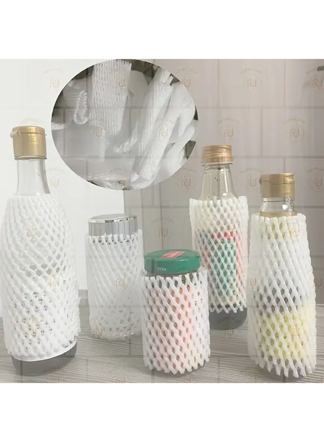50 Pcs 18x7cm Shockproof Foam Mesh Covers For Bottles Jars Shipping Protection - Image 1
