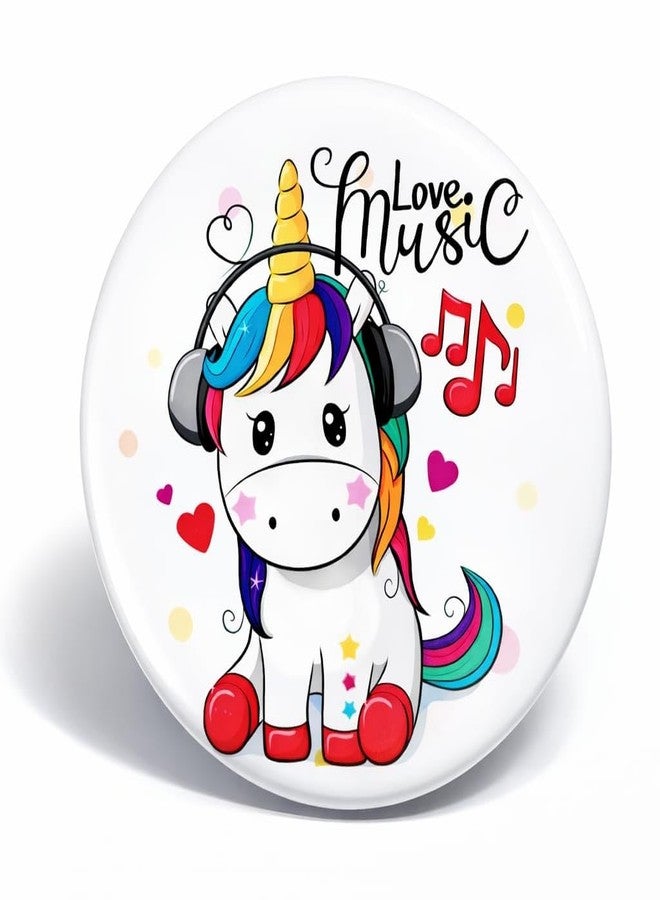 AMYCAUR Unicorn Theme Pin Badge Brooch For Kids - Cute Cartoon Safety Pin Badge For School, Backpack, T-Shirts & Return Gifts - School Giveway Item - Kanjak Gift (12 Pcs) - Image 3