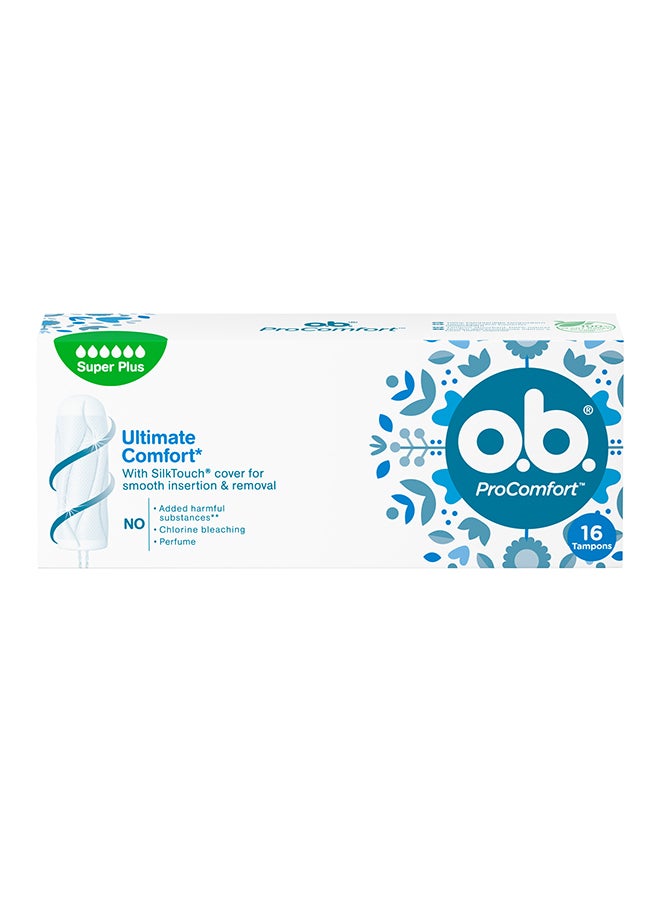 o.b. Ultimate Comfort Super Plus Tampons 16 Pcs  - Image 1