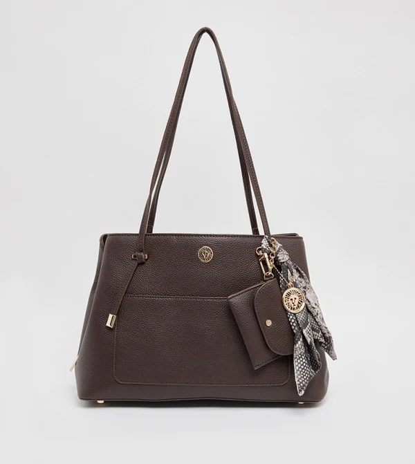 ان كلاين Anne Klein Scarf Detail Shoulder Bag